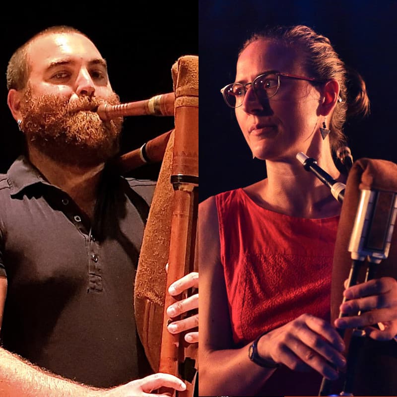 Julien Cartonnet, Lisa Käuffert, Dudelsack, Dudelsackkurs, Spielkurs Torgau